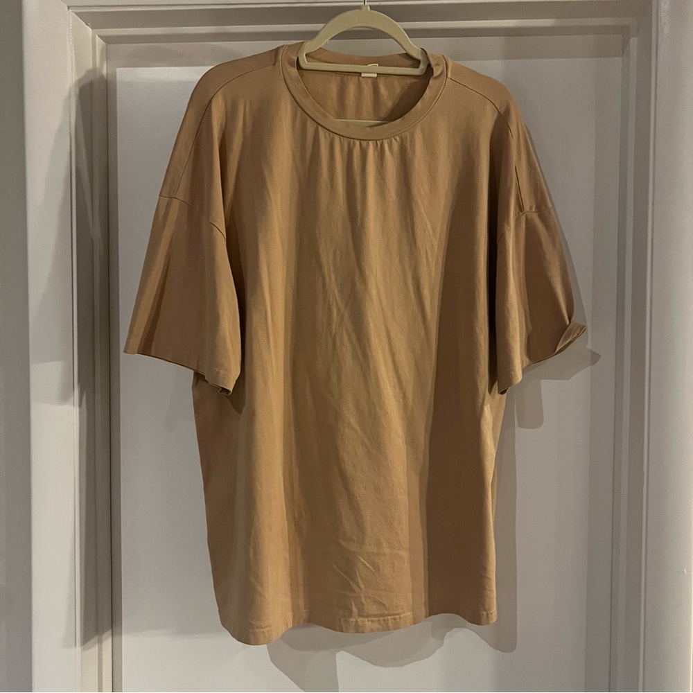 Oversized Tan T-Shirt